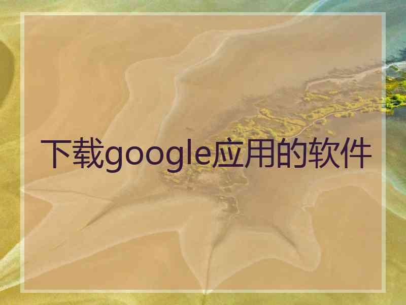 下载google应用的软件