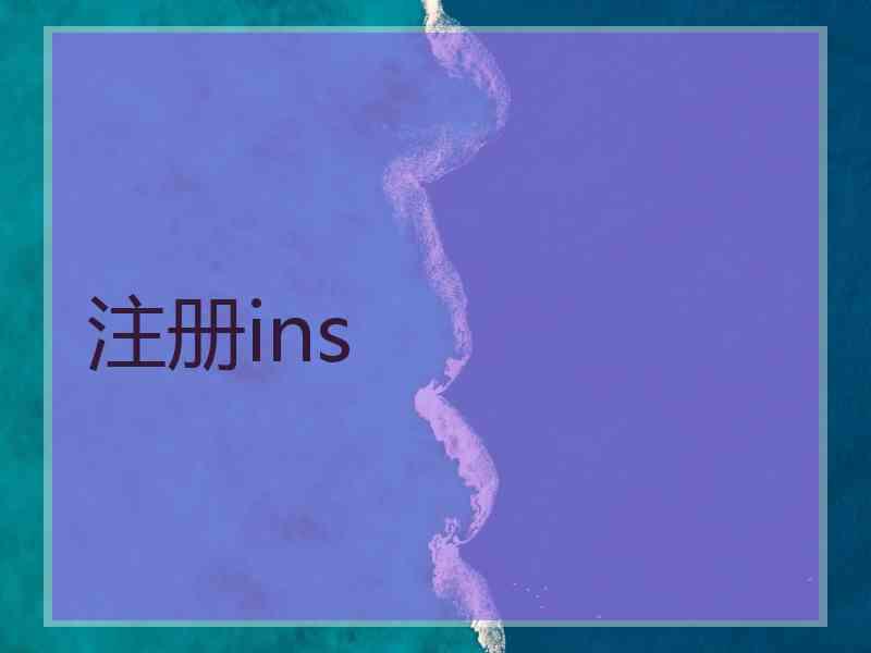 注册ins