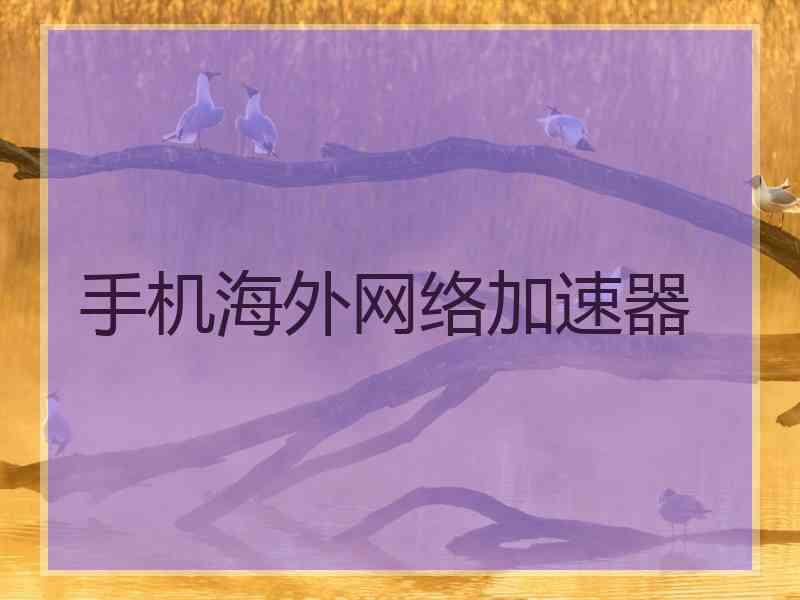 手机海外网络加速器