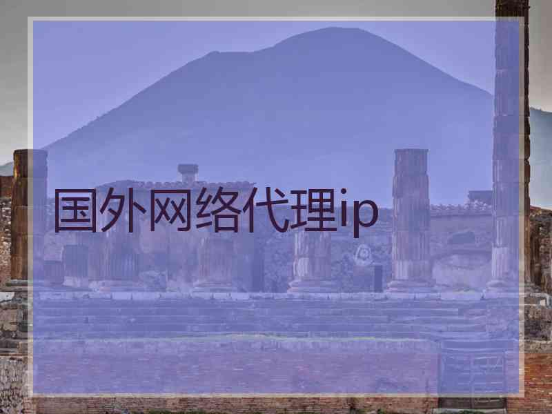 国外网络代理ip